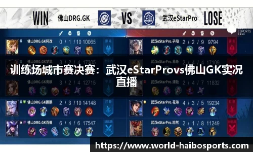 训练场城市赛决赛:武汉eStarProvs佛山GK实况直播